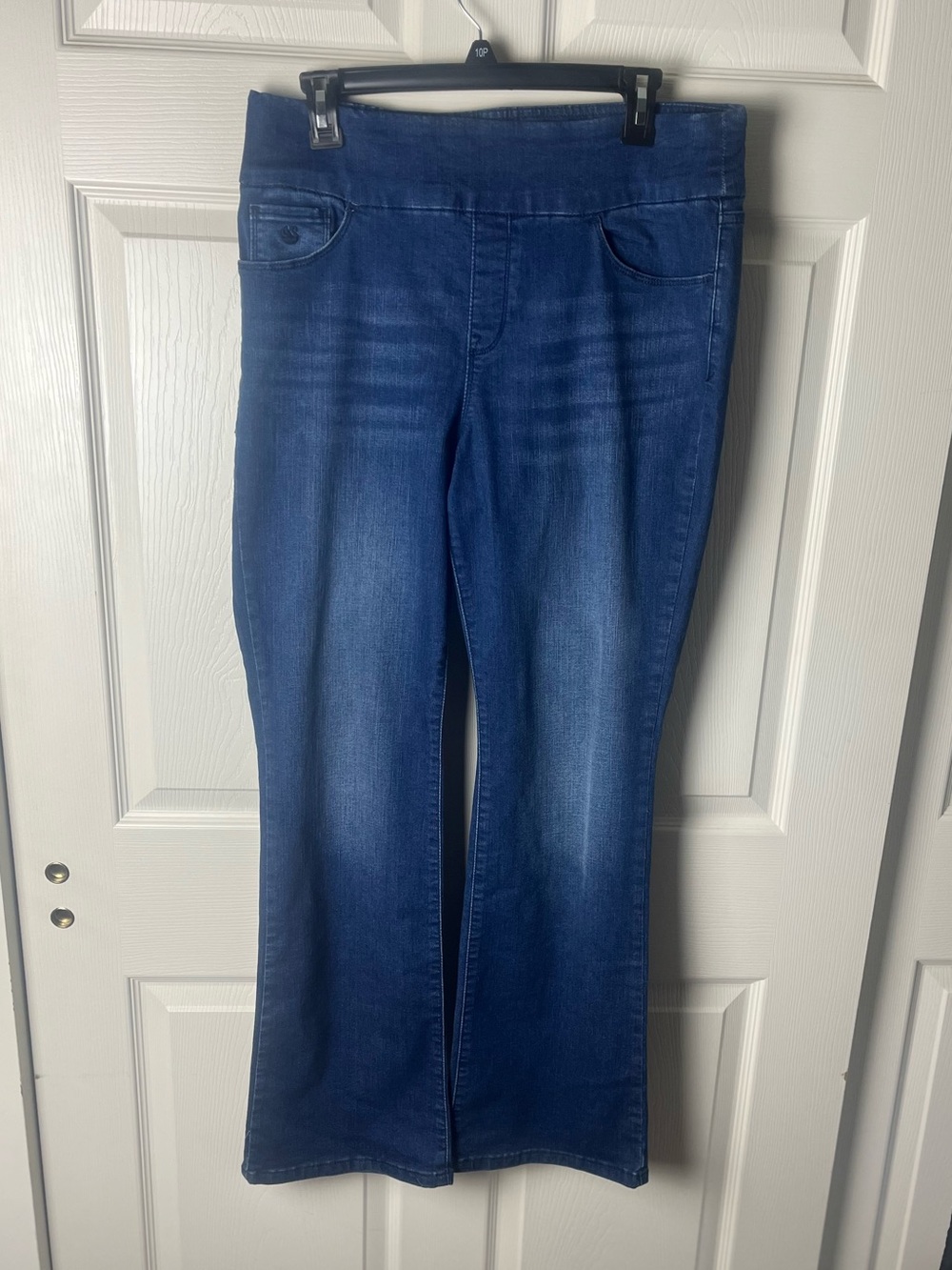 Gloria Vanderbilt Medium Blue Flare Wide-Leg Jeans